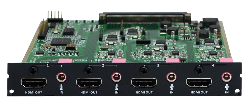 AVITECH Kreuzschienen/ Multiviewer Ausgangskarte 4 x HDMI SOB-H