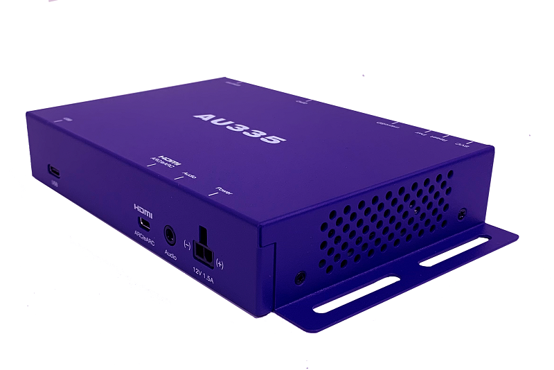 BrightSign Audioplayer Netzwerk, USB-C, analog Audio, 8 GPIO AU335