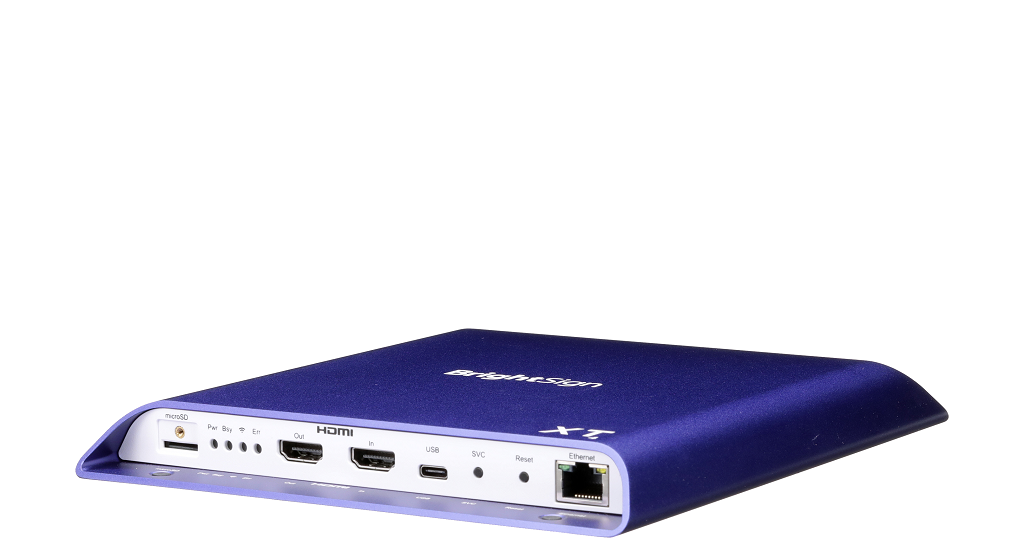 BrightSign Mediaplayer XT1144 3840x2160@60Hz, HDMI IN, LAN, 2 USB, RS232