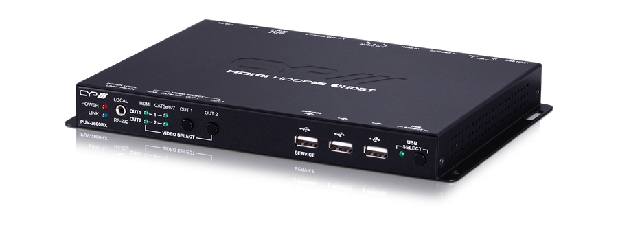 CAT Rx/ Matrix 2x2 HDMI2.0, HDBaseT auf HDMI, Audio, USB PUV-2600