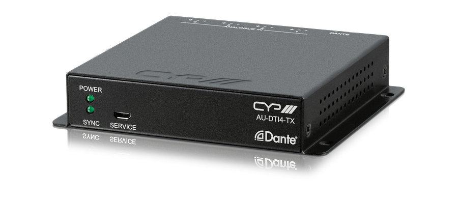 Converter Audio 4 Channels balanced to Dante AU-DTI4-TX
