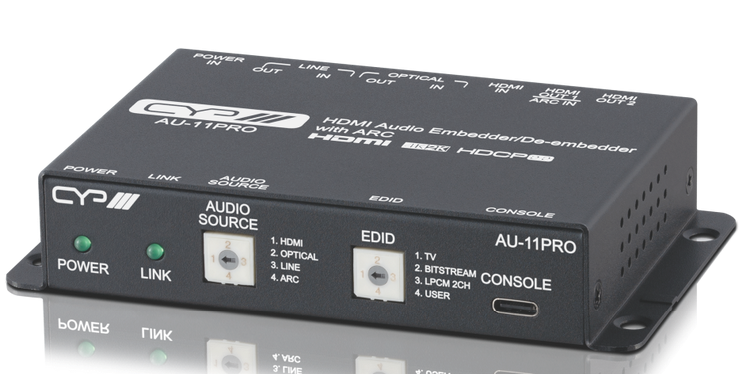 Converter Audio Embedder/De-embedder HDMI2.0 & Audio Analog / Digital AU-11PRO