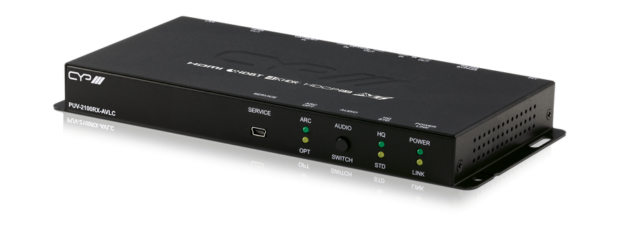 CYP Europe CAT Receiver (HDBaseT) HDMI2.0 UHD,4K/ LAN/ RS232/ IR/ PoH 100m PUV-2100RX-AVLC