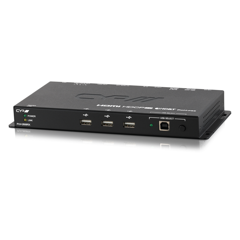 CYP Europe CAT RX HDMI2.0, HDBaseT auf HDMI, Audio, USB PUV-2606RX