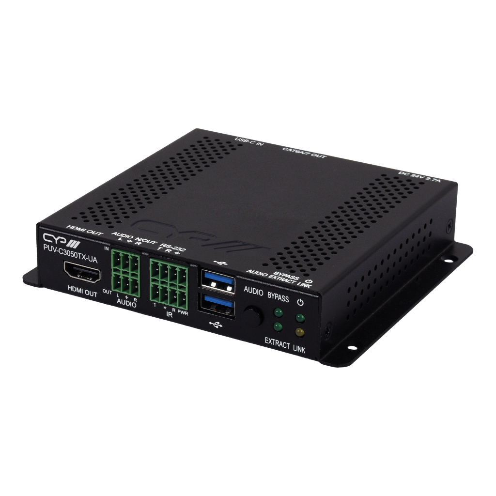 CYP Europe CAT TX (HDBT3) USB-C UHD,4K/ PoH/ HDMI OUT 40m PUV-C3050TX