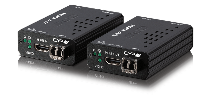 CYP Europe Glasfaserset HDMI2.0 UHD/ 4K, HDCP2.2 MM 300m 2 Fasern AVX-101F-KIT