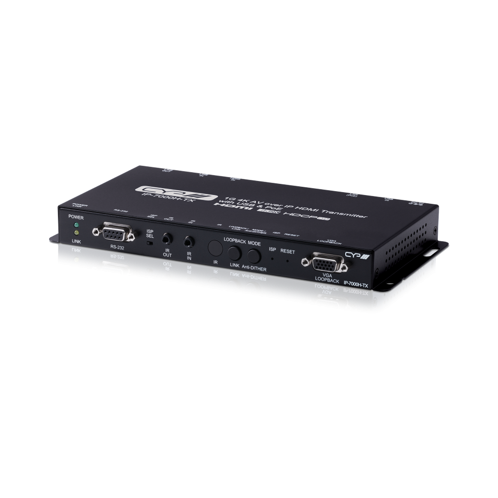 CYP Europe LAN Transmitter HDMI od. VGA/ RS232/ IR/ USB/ PoE IP-7000H-TX