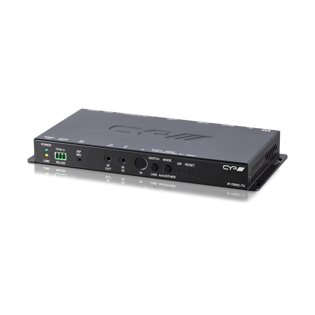 CYP Europe LAN Transmitter USB-C od. HDMI/ RS232/ IR/ USB/ PoE IP-7000C-TX