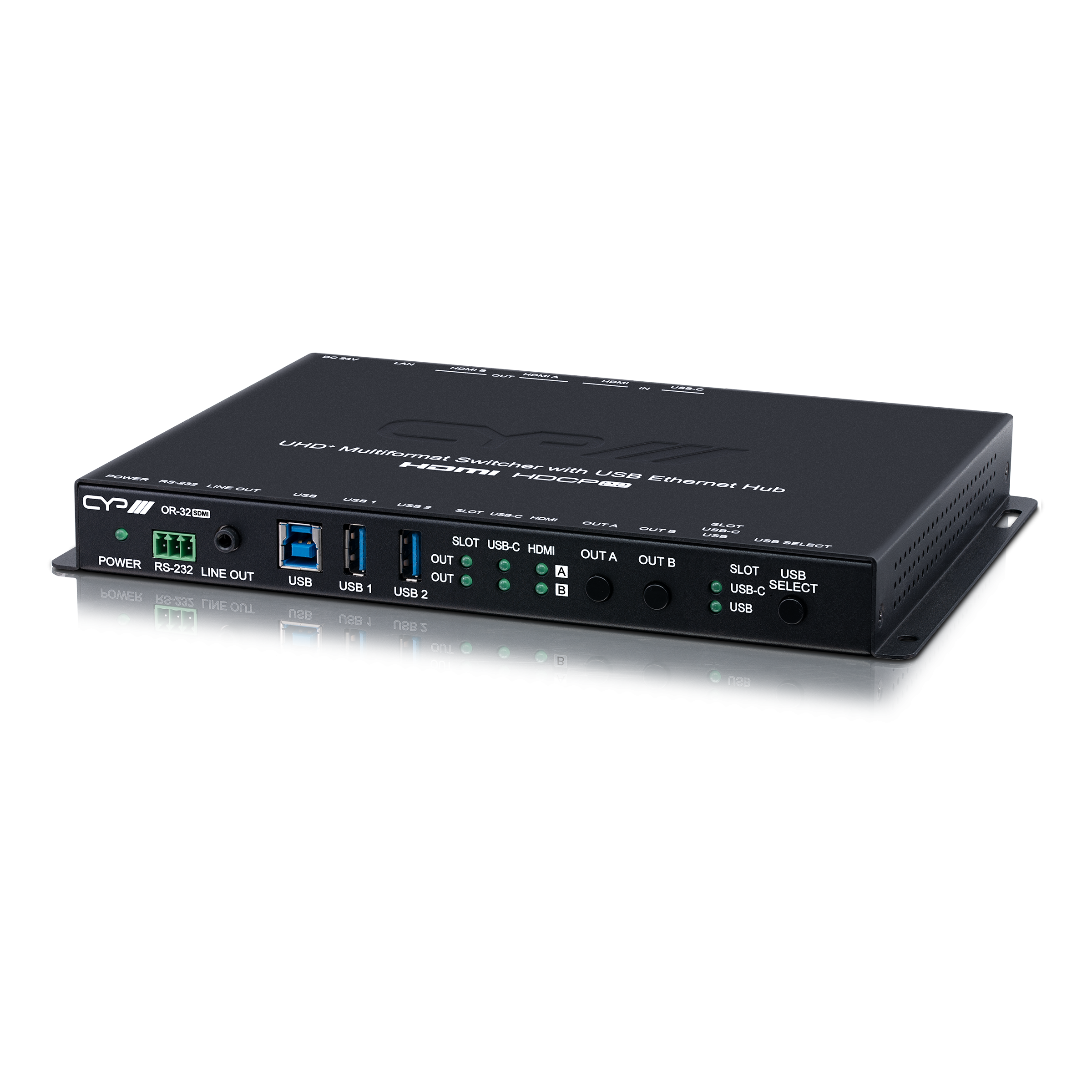 CYP Europe Multiformat Matrix HDMI2.0 UHD/4K/, USB3.0/USB-C 3x2 OR-32SDMI