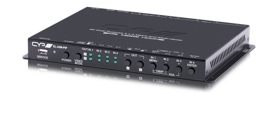 CYP Europe Multiviewer/ Seamless Matrix UHD,4K/ HDMI2.0 4x2 EL-42M-PIP