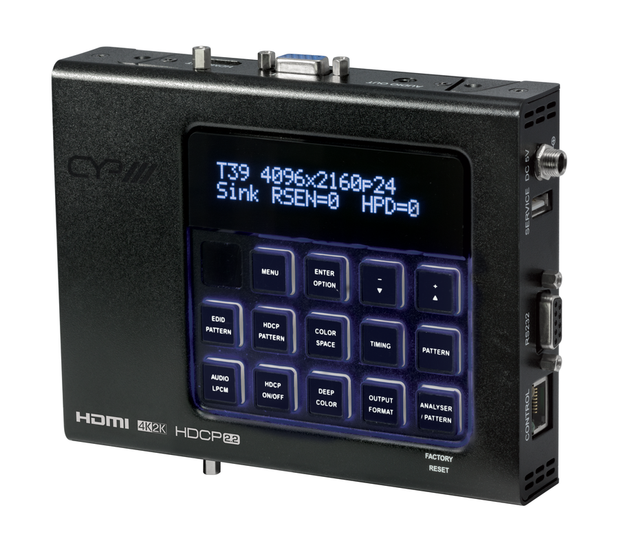 CYP Europe Testbild,- Audiogenerator & Analyser HDMI2.0 / HDCP2.2 XA-4