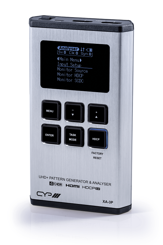 CYP Europe Testbildgenerator & Analyser HDMI2.0/ HDCP2.2 Batteriebetrieb XA-3P