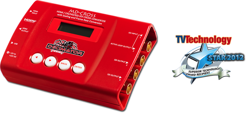 DECIMATOR DESIGN Converter/ VideoScaler Up/ Down/ Cross HDMI & SD