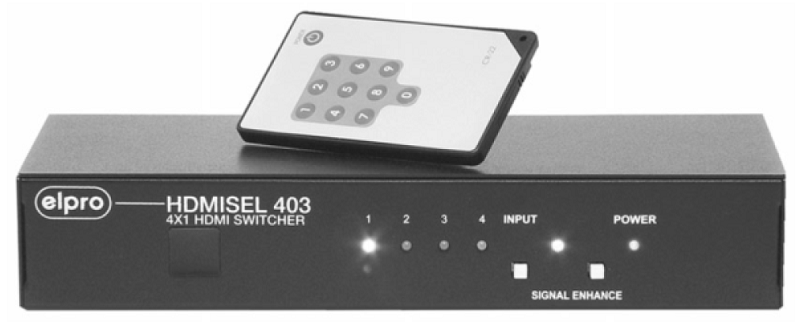 Elpro Video Labs Schalter HDMI 4x1 HDMISEL403