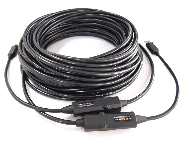 Fiber optic set with cable DisplayPort1.2 UHD/ 4K MM 30m DPM2-A030
