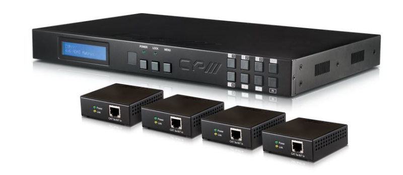 Kreuzschienen Set inkl. 4xRX (HDBaseTLITE) 4x4 HDMI/ IR 60m PU-442PL-KIT