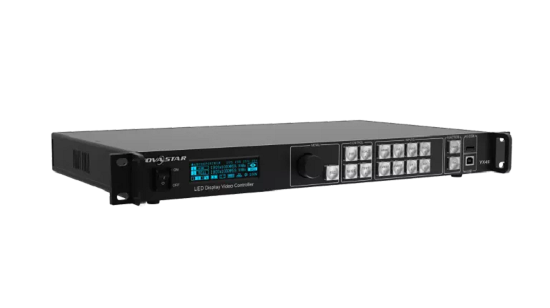 LED processor 2K 1xDP/ 1xHDMI/ 2xDVI/ 2xVGA 1xSDI auf 4xRJ45 VX4S