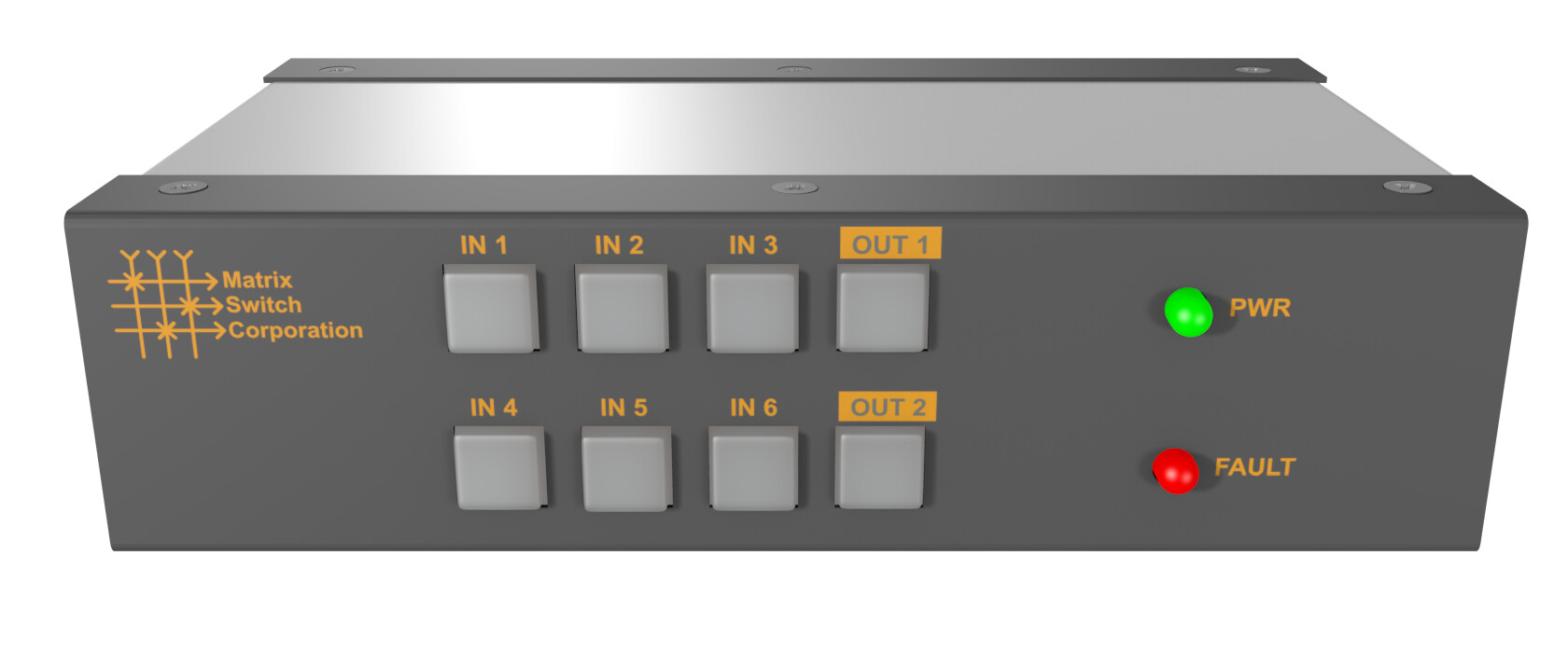 Matrix SD-/ HD-/ 3G/ 6G/ 12G-SDI 6x2 m. Buttons MSC-UTX62L