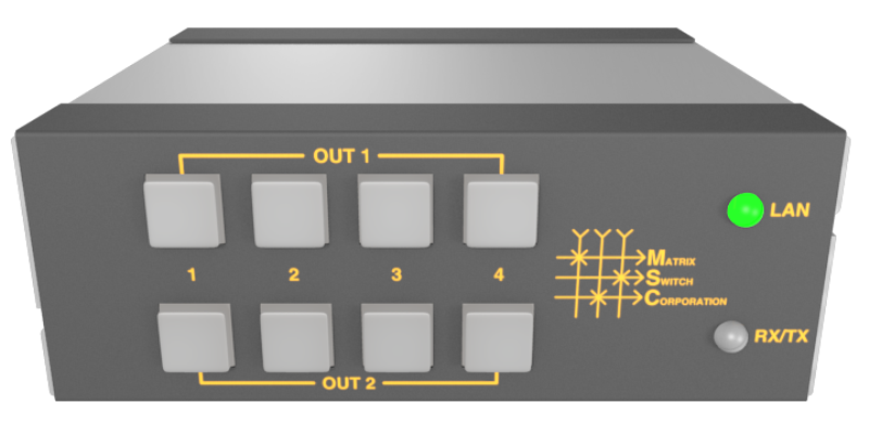 Matrix Switch Kreuzschiene max. 3G-SDI 4x2 MSC-HD42L