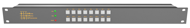 Matrix Switch Kreuzschiene max. 3G-SDI 8x8 MSC-XD88L