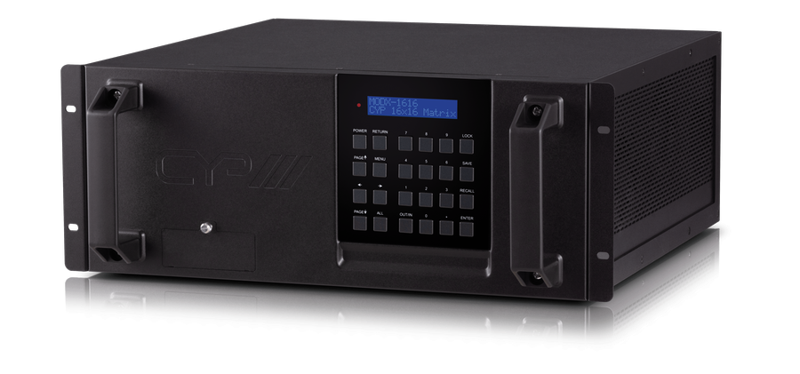 Matrix switcher enclosure 8 Slot UHD/ 4K / HDCP2.2 16x16 MODX-161