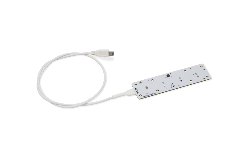 Nexmosphere Touchtaster 4 fach klein LED Version X-Touch auf X-Talk 180cm XT-4FW