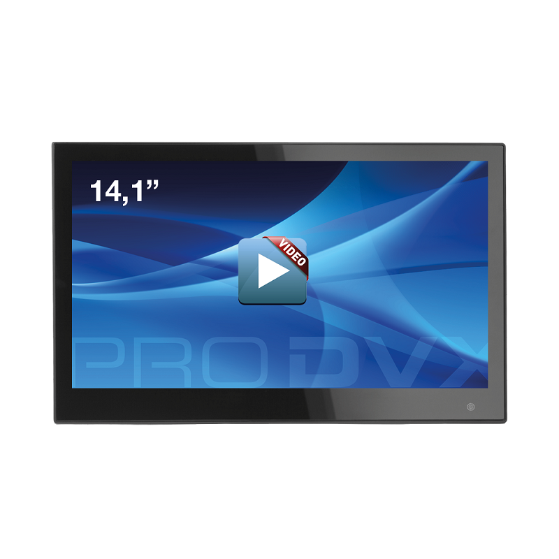 PRODVX Display 14,1-/ integrierter Mediaplayer/ HDMI IN/ 24/7 SD-
