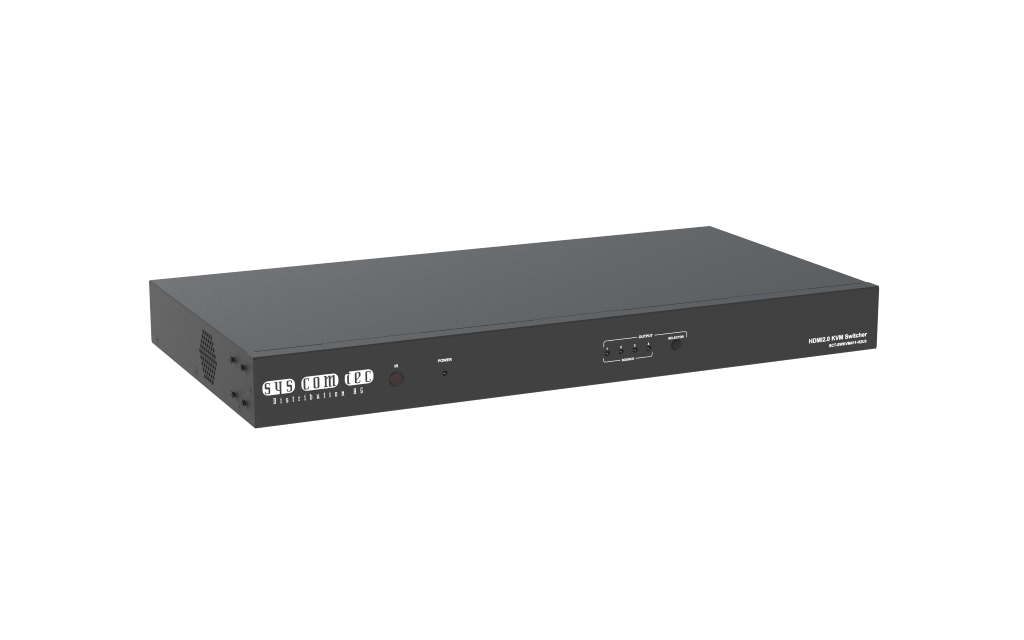 syscomtec Schalter HDMI2.0 UHD/4K, USB3.0, Audio, HDBT3 4x1 SCT-SWKVM411-H2U3